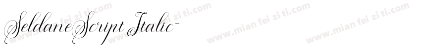 SeldaneScript Italic字体转换